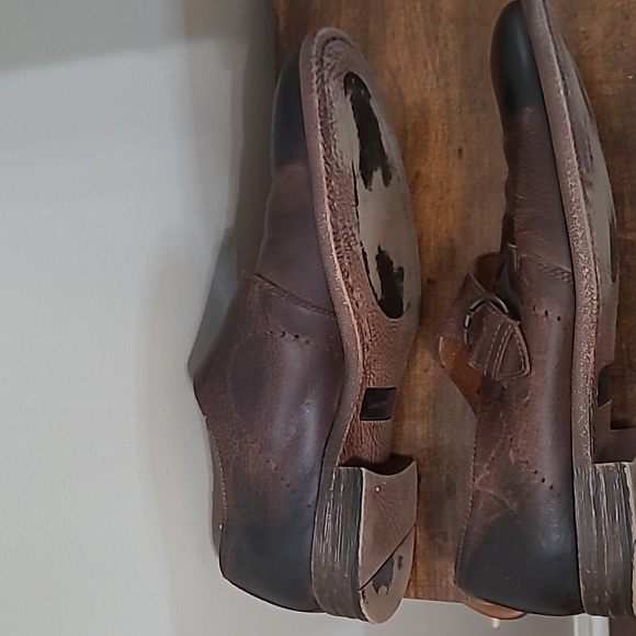 Robert Wayne Dark Brown Distressed Leather SHAWN Loafers size 12D